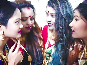 Desi Tharki Indian Jamindar Brothers Share their Four wives at the same Time For Real GangBang ( Hindi Audio )
