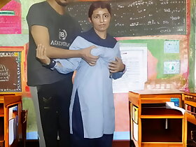 Unused school girl first time sex with her teacher, student and teacher sex