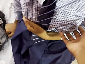 Desi Firsthand School Girl Hardcore Different Brand Bonk Take Their way Abode ( Hindi Audio)