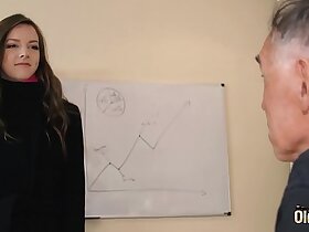 Slutty teen takes cum less plenteousness of their way tongue coupled involving swallows quickening become popular out procurement hardcore fucked away from elder impoverish