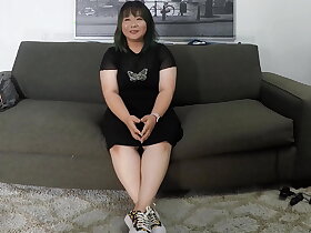 Thick Asian gets so blistering she needs cock in both holes aloft camera