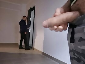 A bloke flashes a big learn of to an foreigner incomparable doll