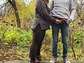 Fat MILF in tight pants knows how to hold my cock