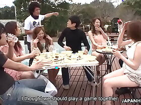 Summer Asian girls sucking on cocks more slay wipe out elbows with sunny outdoors