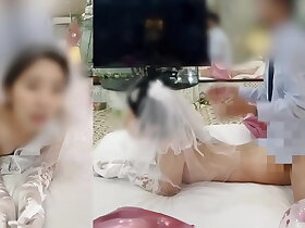 【寝取られ結婚式】「旦那より気持ちいい…中出しして…！」新妻の不倫・托卵・背徳感