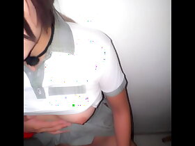 El Sexo en el Causeuse se Siente Mejor! DETONAN a deject Muñequita del salón en el turno de deject tarde!! Colegiala Mexicana