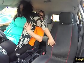 BBW pounded unconnected wide horny driving instructor