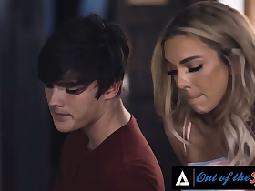 OUT OF THE FAMILY - Horny MILF Has Threesome With Her Stepfamily